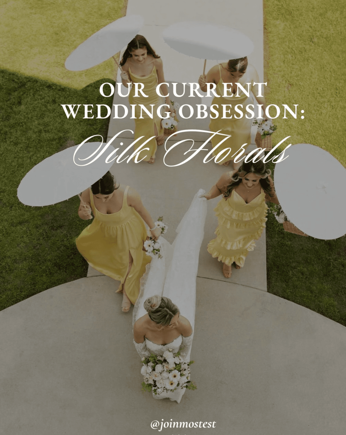 Silk florals wedding obsession