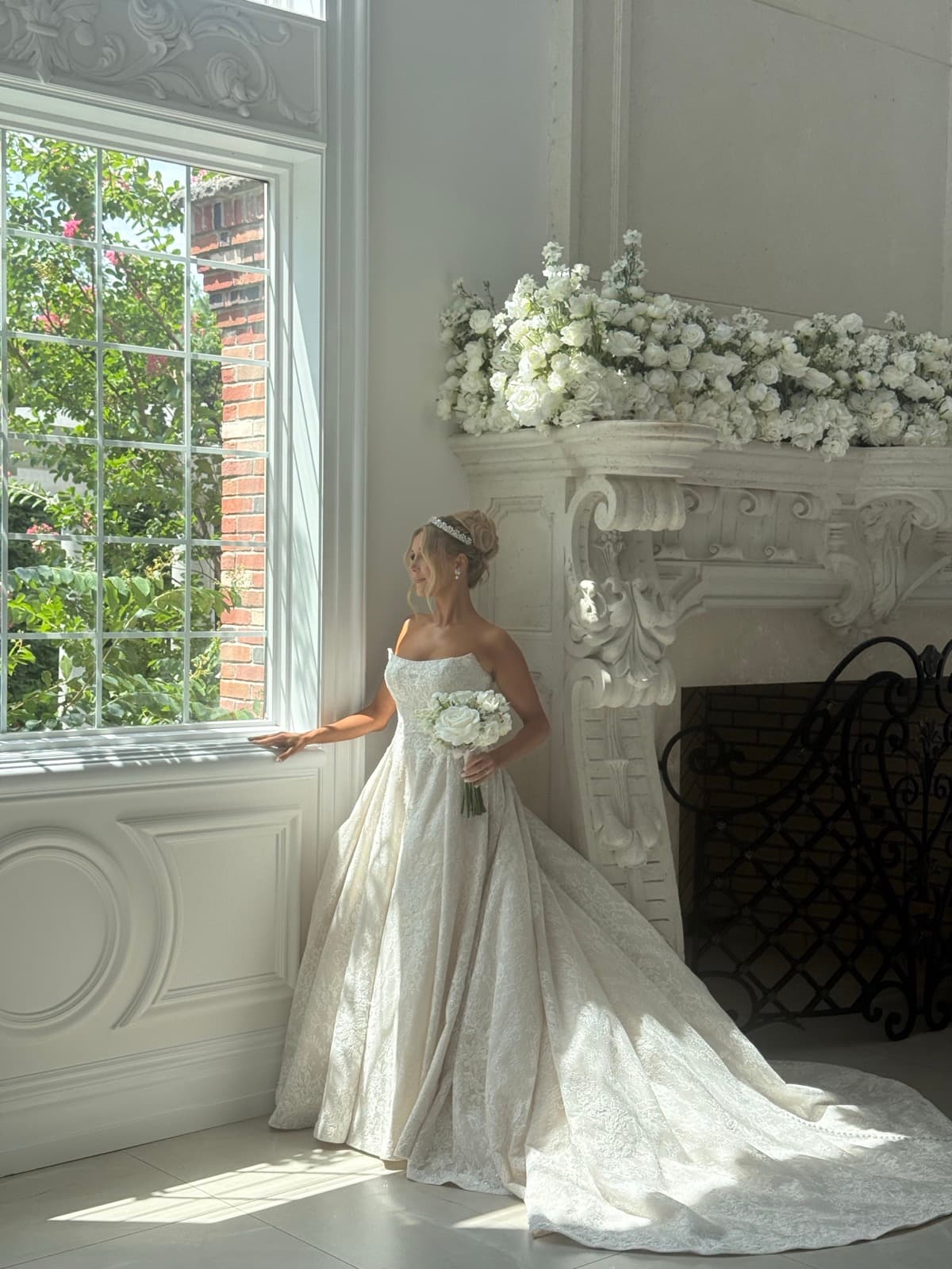 Courtney Lynn on her wedding day