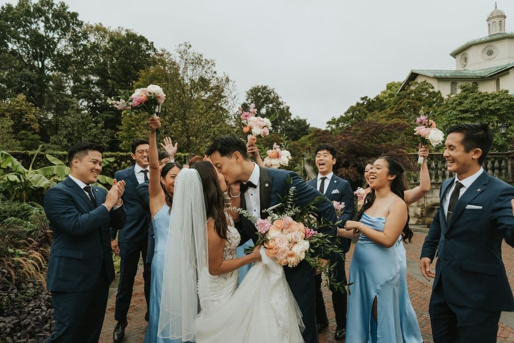 A fall wedding at the Brooklyn Botanic Garden