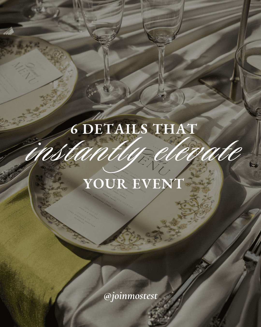 6 Small Details That Instantly Elevate Any Event